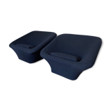 Pair of F564 armchairs called square Mushroom by Pierre Paulin for Artifort