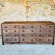 Cabinetmaker's workshop furniture with 12 drawers circa 30's/40's