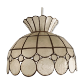 Suspension en nacre et en laiton vintage