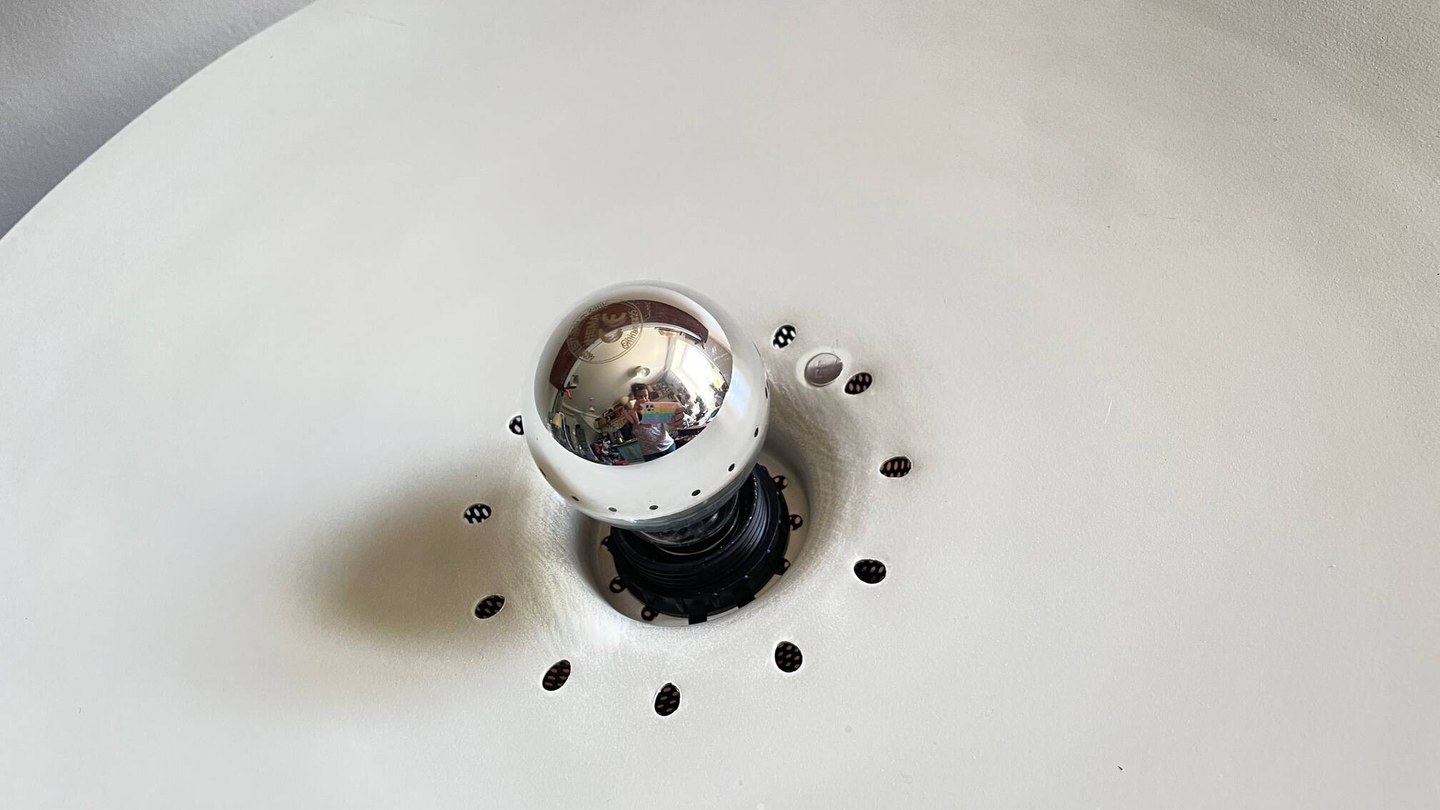 Aluminum Suspension Light, 1960s/70s