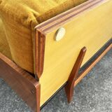 Daybed or two-seater sofa, shelf designed by Maison Sergalot, Paris, 1957