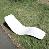 Charles Zublena fiberglass deck chair, 1960s
