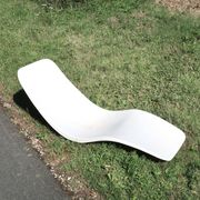Charles Zublena fiberglass deck chair, 1960s
