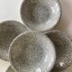 Set of 8 hollow plates in Italian speckled ceramic