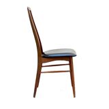 Set of 6 Danish chairs from Niels Koefoed Scandinavian EVA model 1960