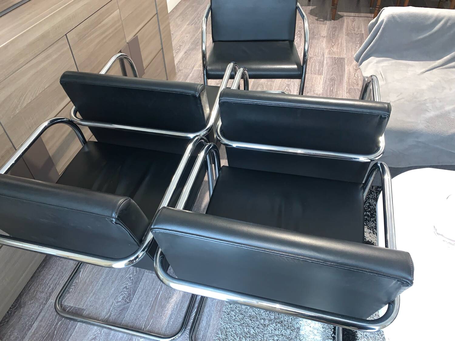 Set of 5 BRNO office chairs, Fasem