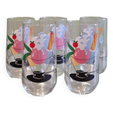 Set of 5 80s glasses