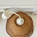 Vintage wicker pendant lamp