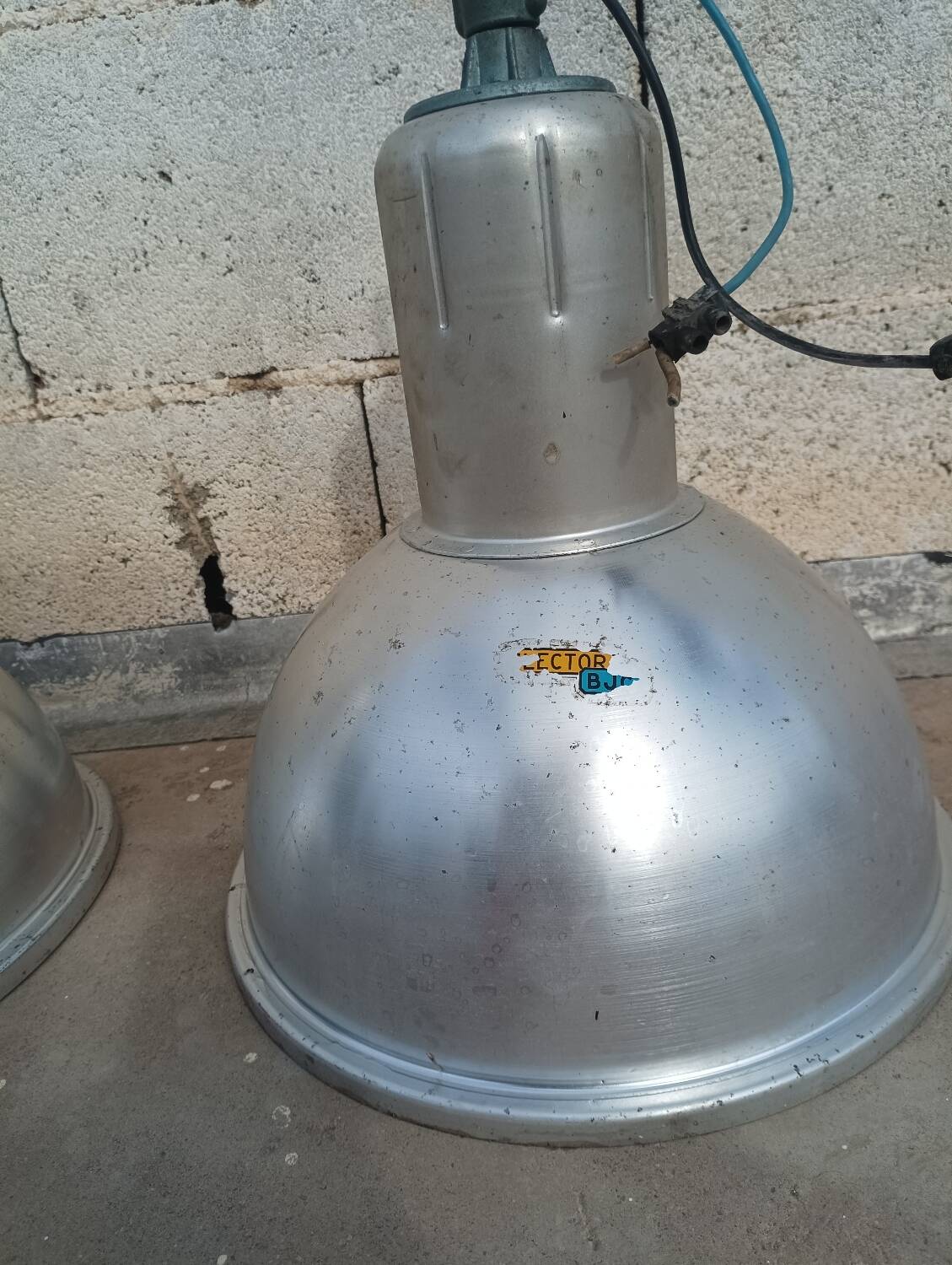 Lampe industrielle XL en aluminium