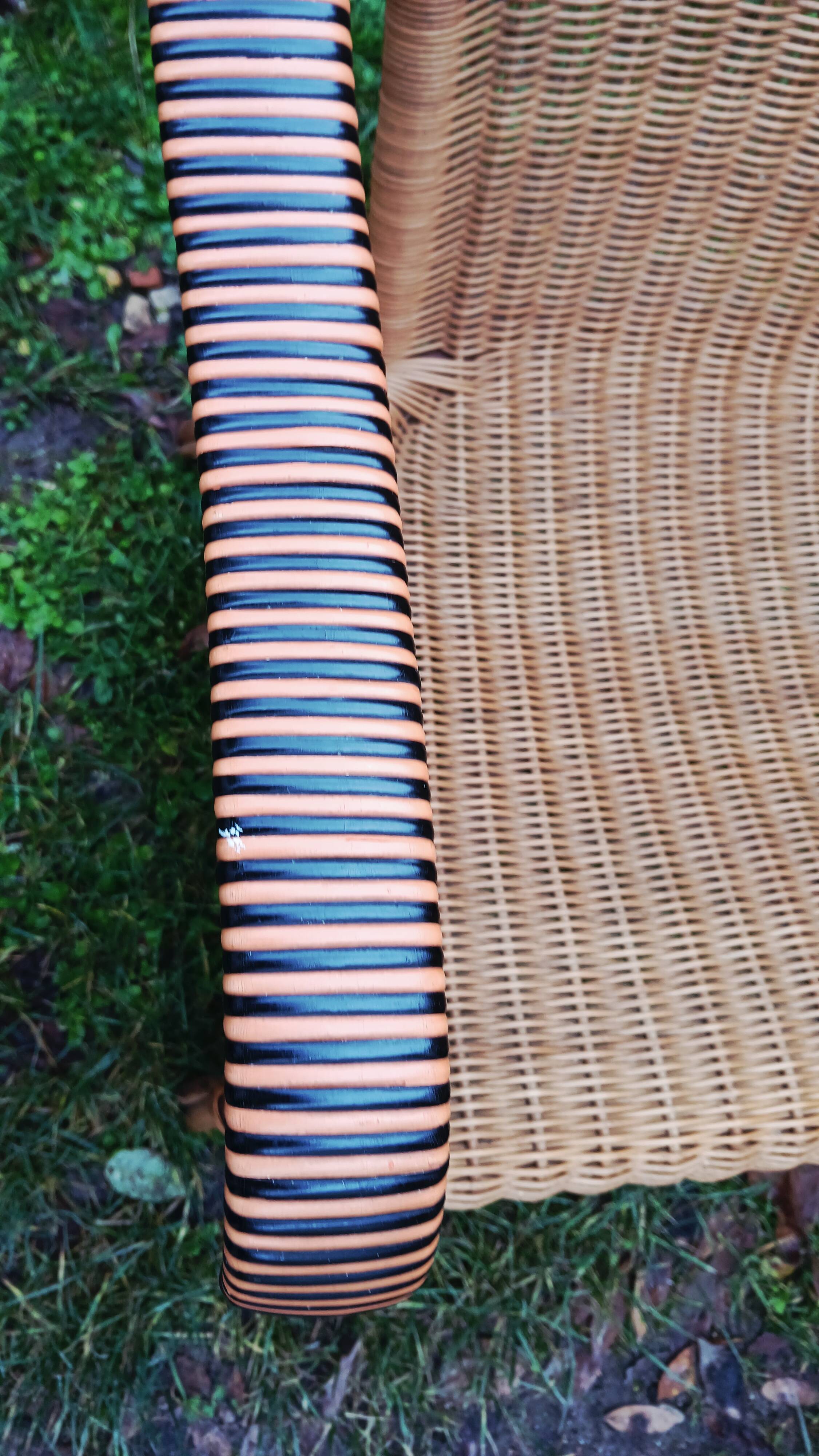 Salon d'hiver ancien en rotin (7 pièces)