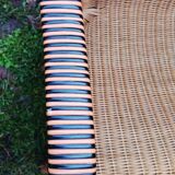 Salon d'hiver ancien en rotin (7 pièces)