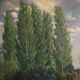 Spanish landscape painting signed C. Coll 1883