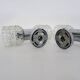 Pair of double wall sconces Space Age. Chrome metal 70.