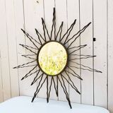 Large vintage 50's designer sun mirror