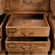 Antique teak storage cabinet with 40 drawers