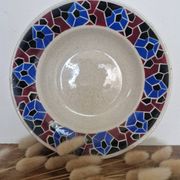 Assiette ancienne en terre de fer Lunéville Hohneck