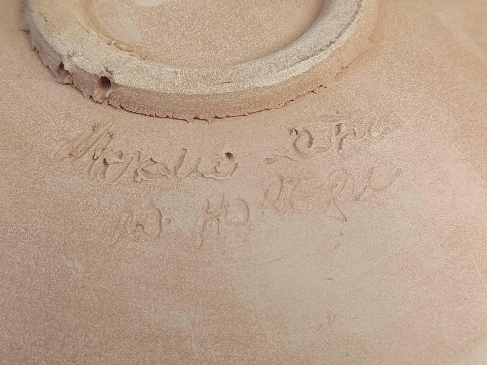 Traditional Romanian hollow plate in Horezu ceramic, UNESCO, 1970