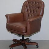 Chesterfield leather executive chair