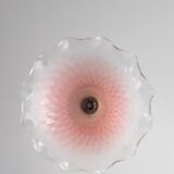 Pink opaline hanging lamp