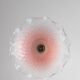 Pink opaline hanging lamp