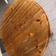 Vintage round table in solid pine