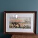 Watercolor signed Thinel, landscape, Marais Poitevin