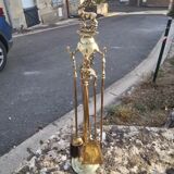 Brass fireplace servant