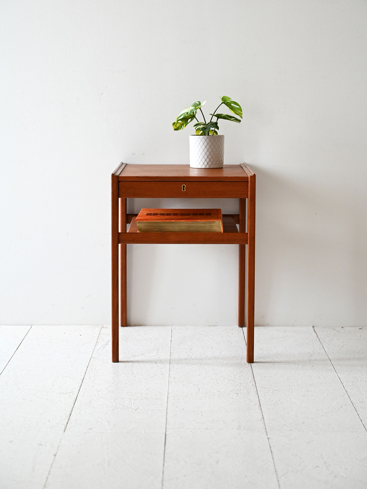 Table de chevet vintage suédoise en teck par Egström & Mírstrand