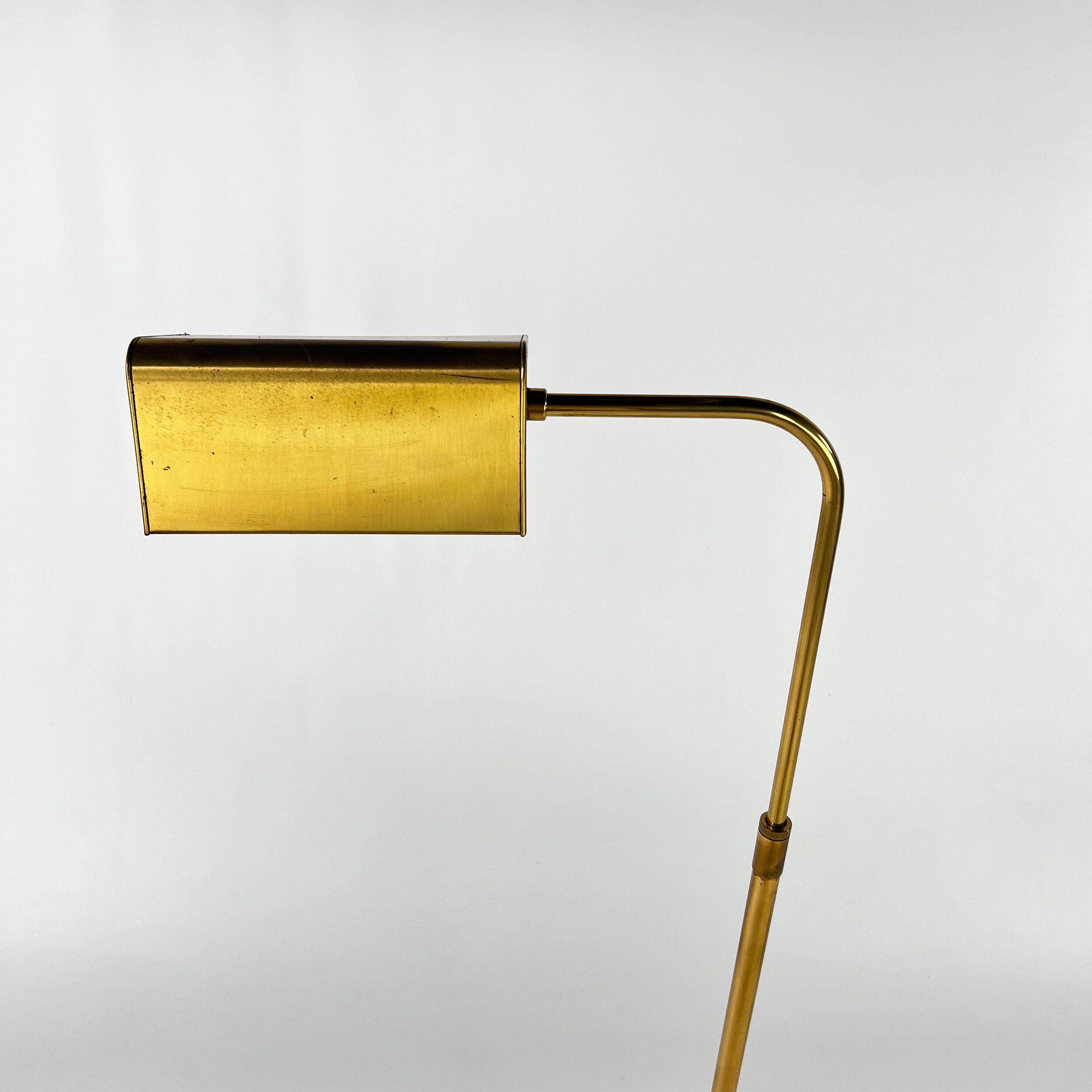 Mid Century Brass and Steel Classical Floorlamp, 1960s