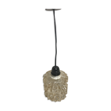 Vintage 70s molded glass pendant