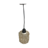 Vintage 70s molded glass pendant
