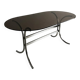 Chrome smoked glass dining table | Italy | 1970s
