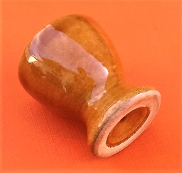 Coquetier glazed ceramic 60s