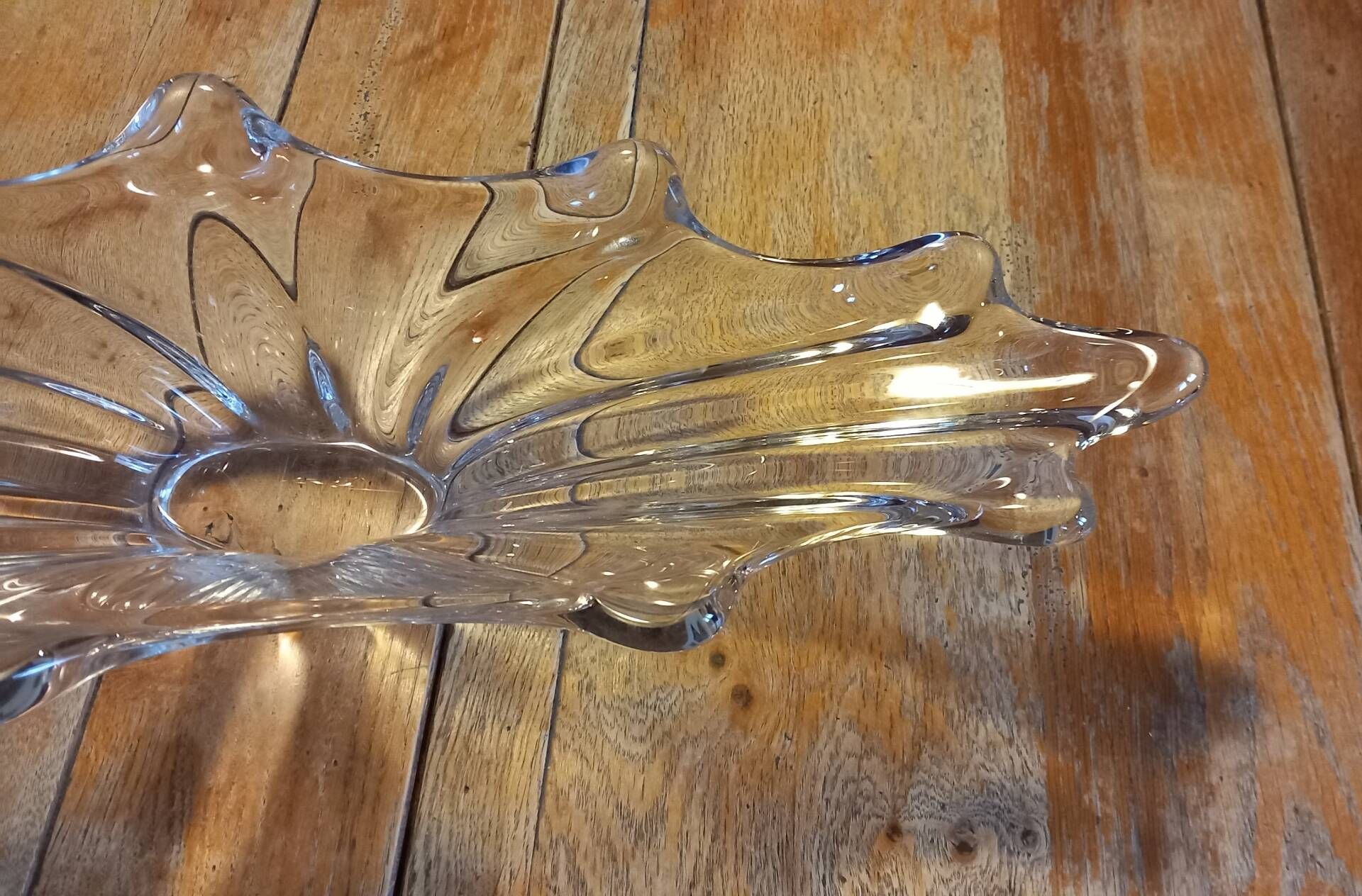 Large 62cm crystal centrepiece from Vannes – 1960s