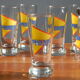 6 glasses Cazanis Pastis French