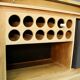 Oak and walnut bar