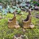 2 bronze claw-foot furniture ornaments Art Nouveau