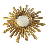 Miroir soleil œil de sorcière vintage années 1960