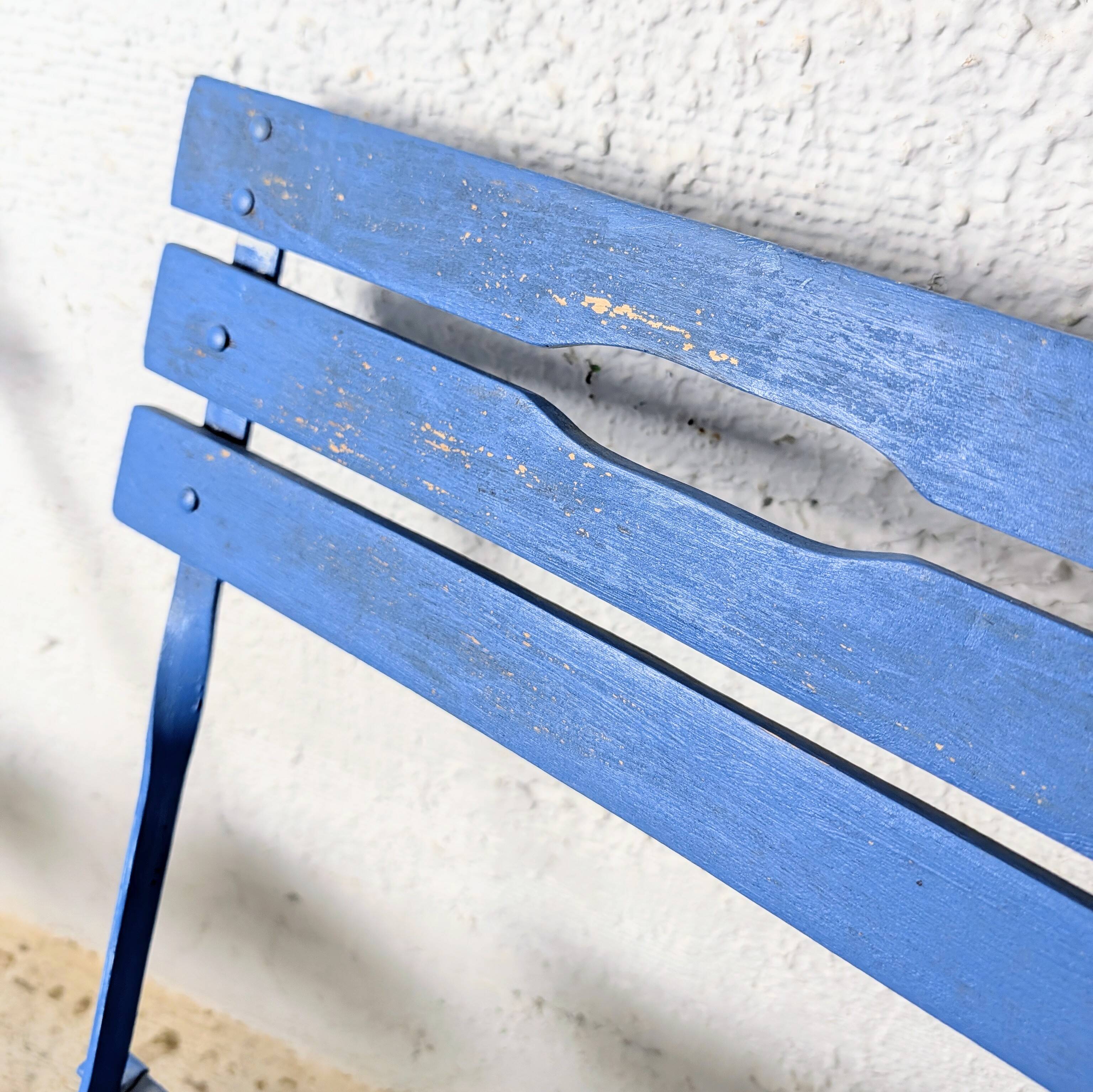 Pair of folding garden chairs