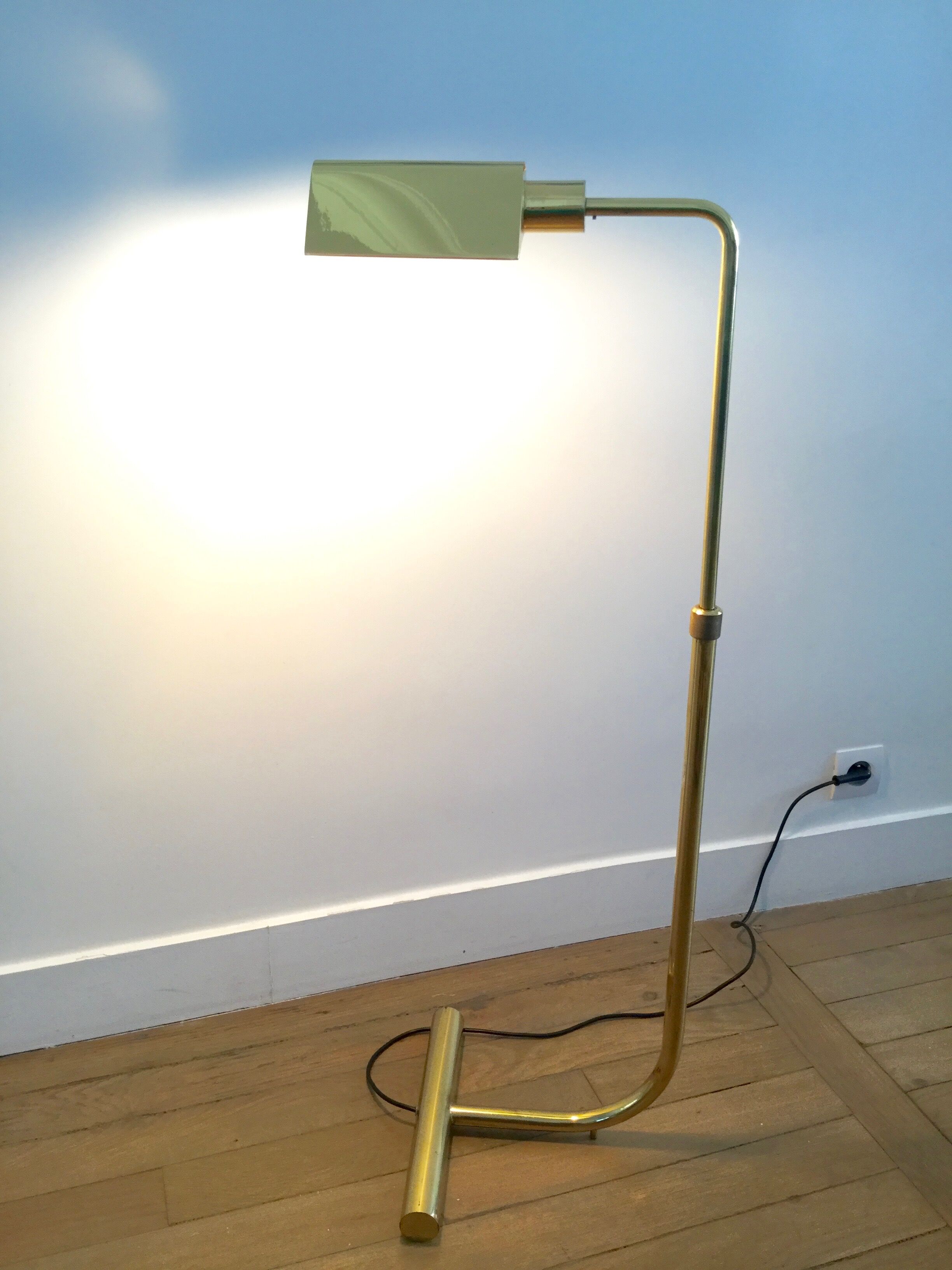 Golden brass e-reader by christian liaigre 80's