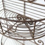 Wrought iron wall shelf