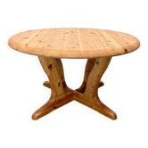 Vintage pine coffee table by Burchardt Nielsen, 1970s.