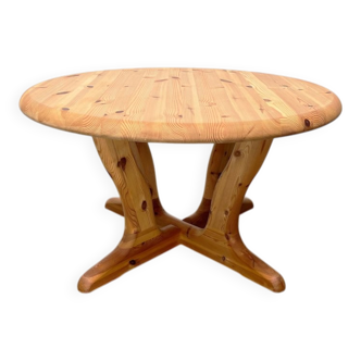 Vintage pine coffee table by Burchardt Nielsen, 1970s.