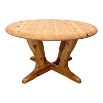 Vintage pine coffee table by Burchardt Nielsen, 1970s.