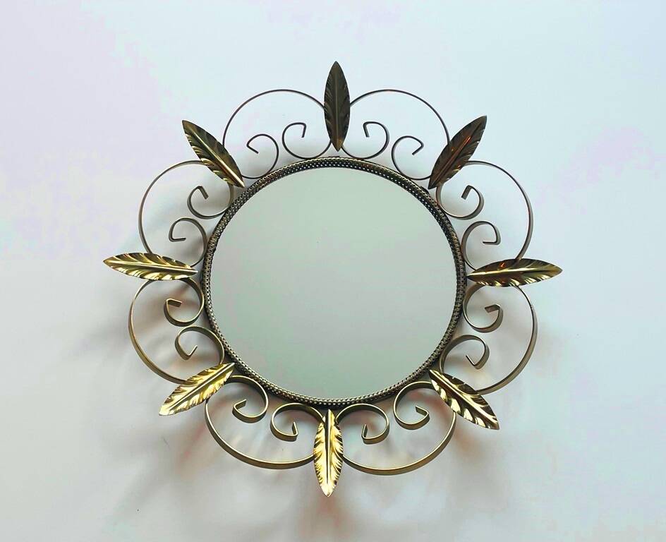 Sun Mirror Deknudt * Hollywood Regency * Vintage 60s