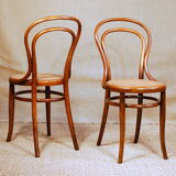 Suite 6 chairs bistro viennese J & J Kohn 1885 ca