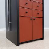 Vintage roller shutter cabinet Giorgetti 1980s