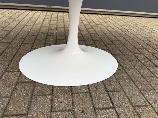 Table à manger ovale Knoll Tulip originale (244cm) en marbre de Carrare