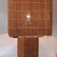 Bedside lamp in raffia