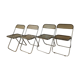 Set of Plia chairs by Giancarlo Piretti for Castelli